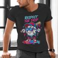 Respect The Drip Baseball Bat Sunglasses Mascot Men's V-Neck T-Shirt