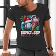 Respect The Drip Baseball Christmas Holiday Men's V-Neck T-Shirt