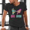 Six Seven 67 Meme Ice Cream Drip Baseball For Boy Kids Men's V-Neck T-Shirt