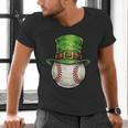 St Patricks Day Baseball Player Leprechaun Hat Men Boys Kids Men's V-Neck T-Shirt St Patricks Day Baseball Player Leprechaun Hat Men Boys Kids Men's V-Neck T-Shirt