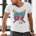 Baseball Drip Number 67 Player 67th Birthday Meme Gen Alpha Men's V-Neck T-Shirt