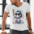 Baseball Lifestyle Apparel Youth Baseball Ice Cream Drip Men's V-Neck T-Shirt Baseball Lifestyle Apparel Youth Baseball Ice Cream Drip Men's V-Neck T-Shirt