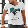Cal Raleigh Seattle MLB Baseball Players MLBCRA205M Men's V-Neck T-Shirt