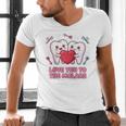 Cute Dentist Valentine Love You To The Molars Teeth Pun Raglan Baseball Tee Men's V-Neck T-Shirt Cute Dentist Valentine Love You To The Molars Teeth Pun Raglan Baseball Tee Men's V-Neck T-Shirt