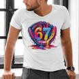 Gen Alpha Slang Ice Cream Drip Six Seven 67 Baseball Catcher Men's V-Neck T-Shirt