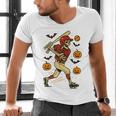 Skeleton Halloween Baseball Boys Men Kids Toddler Men's V-Neck T-Shirt Skeleton Halloween Baseball Boys Men Kids Toddler Men's V-Neck T-Shirt