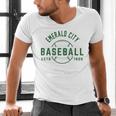 Wizard Of Oz Emerald City Baseball Costume Halloween Men's V-Neck T-Shirt