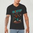 Backstop Catcher Baseball Graphic Men's V-Neck T-Shirt Backstop Catcher Baseball Graphic Men's V-Neck T-Shirt