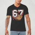 Baseball 67 Six Seven Alpha Slang 6 7 Meme Kids Teachers Boy Men's V-Neck T-Shirt Baseball 67 Six Seven Alpha Slang 6 7 Meme Kids Teachers Boy Men's V-Neck T-Shirt