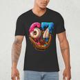 Baseball Drip Ice Cream Number 67 Player Or 67th Birthday Men's V-Neck T-Shirt