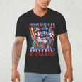 Dominican Puerto Rican Pride Baseball Flag Unity Men's V-Neck T-Shirt