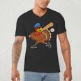 Turkey Baseball Thanksgiving Sports Humor Men Boy Kids Men's V-Neck T-Shirt Turkey Baseball Thanksgiving Sports Humor Men Boy Kids Men's V-Neck T-Shirt
