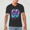 Vintage Baseball 60 Number Men's V-Neck T-Shirt