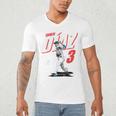 Edwin Diaz Los Angeles D Baseball Players MLBEDD204M Men's V-Neck T-Shirt