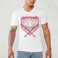 Valentines Baseball Boys Ice Cream Drip Heart Youth Kids Men's V-Neck T-Shirt Valentines Baseball Boys Ice Cream Drip Heart Youth Kids Men's V-Neck T-Shirt