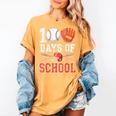 100 Days Of School Baseball Player Teacher Student Women's Comfort Colors T-Shirt Mustard 100 Days Of School Baseball Player Teacher Student Women's Comfort Colors T-Shirt Mustard
