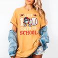 100 Days Of School Dabbing Baseball Hit Student Kids Boys Women's Comfort Colors T-Shirt Mustard