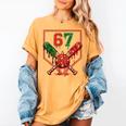 67 Baseball Drip Christmas Meme Six Seven Gen Alpha Slang Women's Comfort Colors T-Shirt Mustard