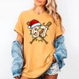 67 Baseball Xmas Lights Santa Hat Holiday Women's Comfort Colors T-Shirt Mustard 67 Baseball Xmas Lights Santa Hat Holiday Women's Comfort Colors T-Shirt Mustard