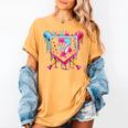 7th Birthday Boys Baseball Ice Cream Drip Boys Baseball Women's Comfort Colors T-Shirt Mustard