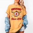 8 Year Old Boys Awesome Since 2018 Baseball Birthday Women's Comfort Colors T-Shirt Mustard 8 Year Old Boys Awesome Since 2018 Baseball Birthday Women's Comfort Colors T-Shirt Mustard