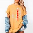 American Flag Baseball Team Baseball Player Baseball Women's Comfort Colors T-Shirt Mustard