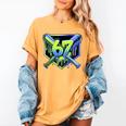 Awesome 67 Baseball Drip Effect Baseball 6-7 Meme Graphic Premium Tri-Blend Women's Comfort Colors T-Shirt Mustard