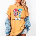 Baseball 67 Ice Cream Drip Six Seven Boys Women's Comfort Colors T-Shirt Mustard Baseball 67 Ice Cream Drip Six Seven Boys Women's Comfort Colors T-Shirt Mustard