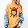 Baseball Drip Ice Cream Drip Halloween Baseball Lovers Women's Comfort Colors T-Shirt Mustard Baseball Drip Ice Cream Drip Halloween Baseball Lovers Women's Comfort Colors T-Shirt Mustard