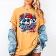 Baseball Drip Icecream Heart Valentine Day Boys Kids Red Women's Comfort Colors T-Shirt Mustard
