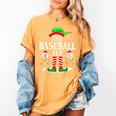 The Baseball Elf Christmas Sport Lovers Xmas Elf Women's Comfort Colors T-Shirt Mustard The Baseball Elf Christmas Sport Lovers Xmas Elf Women's Comfort Colors T-Shirt Mustard