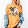 Baseball Game Day Vibes Baseball Mom Mama Leopard Cute Women's Comfort Colors T-Shirt Mustard