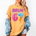 Baseball Ice Cream Drip Number 67 Player Or 67th Birthday Women's Comfort Colors T-Shirt Mustard Baseball Ice Cream Drip Number 67 Player Or 67th Birthday Women's Comfort Colors T-Shirt Mustard