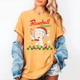 Baseball Mama Christmas Santa Hat Xmas Softball Mom Women's Comfort Colors T-Shirt Mustard Baseball Mama Christmas Santa Hat Xmas Softball Mom Women's Comfort Colors T-Shirt Mustard