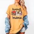 Baseball Mama Baseball Mom Cute T-Ball Mom Ballpark Mom Women's Comfort Colors T-Shirt Mustard