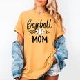 Baseball Mom Cute Arrow Father's Mother's Xmas Day Women's Comfort Colors T-Shirt Mustard Baseball Mom Cute Arrow Father's Mother's Xmas Day Women's Comfort Colors T-Shirt Mustard