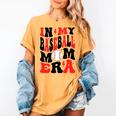 In My Baseball Mom Era Groovy Mom Women's Comfort Colors T-Shirt Mustard