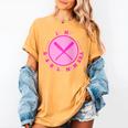 In My Baseball Mom Era Retro Game Day Mom Era 2 Sides Women's Comfort Colors T-Shirt Mustard In My Baseball Mom Era Retro Game Day Mom Era 2 Sides Women's Comfort Colors T-Shirt Mustard