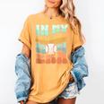 In My Baseball Mom Era Retro Groovy Style Sports Mama Women's Comfort Colors T-Shirt Mustard In My Baseball Mom Era Retro Groovy Style Sports Mama Women's Comfort Colors T-Shirt Mustard