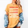 Baseball Mom Inside Us All There Lives a Zombie Sport Women's Comfort Colors T-Shirt Mustard Baseball Mom Inside Us All There Lives a Zombie Sport Women's Comfort Colors T-Shirt Mustard