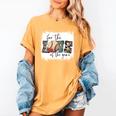 Baseball Mom Leopard For The Love Of The Game Bleached Women Women's Comfort Colors T-Shirt Mustard Baseball Mom Leopard For The Love Of The Game Bleached Women Women's Comfort Colors T-Shirt Mustard