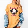 Baseball Mom T-Ball Mom Little League Mom Apparel Women's Comfort Colors T-Shirt Mustard
