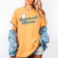Baseball Mom Team Ball Sports Fan Women's Comfort Colors T-Shirt Mustard