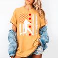 Baseball Silhouette Heart USA Flag Hearts American Boys Kids Women's Comfort Colors T-Shirt Mustard Baseball Silhouette Heart USA Flag Hearts American Boys Kids Women's Comfort Colors T-Shirt Mustard