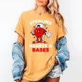 Boys Valentines Baseball Drip Icecream Stealing Hearts Kids Women's Comfort Colors T-Shirt Mustard