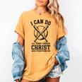 Christian Baseball Philippians 4 Women's Comfort Colors T-Shirt Mustard