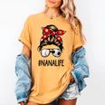 Classy Nana Life Soccer Messy Bun Baseball Mother's Day Women's Comfort Colors T-Shirt Mustard Classy Nana Life Soccer Messy Bun Baseball Mother's Day Women's Comfort Colors T-Shirt Mustard