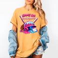 Game Kindergarten Baseball Ice Cream Drip On Back To School Women's Comfort Colors T-Shirt Mustard Game Kindergarten Baseball Ice Cream Drip On Back To School Women's Comfort Colors T-Shirt Mustard