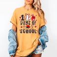 Happy 101 Days Of School Baseball Sports 100th Day Women's Comfort Colors T-Shirt Mustard