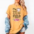 My Heart Is On That Field Ball Gigi Baseball Mom Women's Comfort Colors T-Shirt Mustard My Heart Is On That Field Ball Gigi Baseball Mom Women's Comfort Colors T-Shirt Mustard